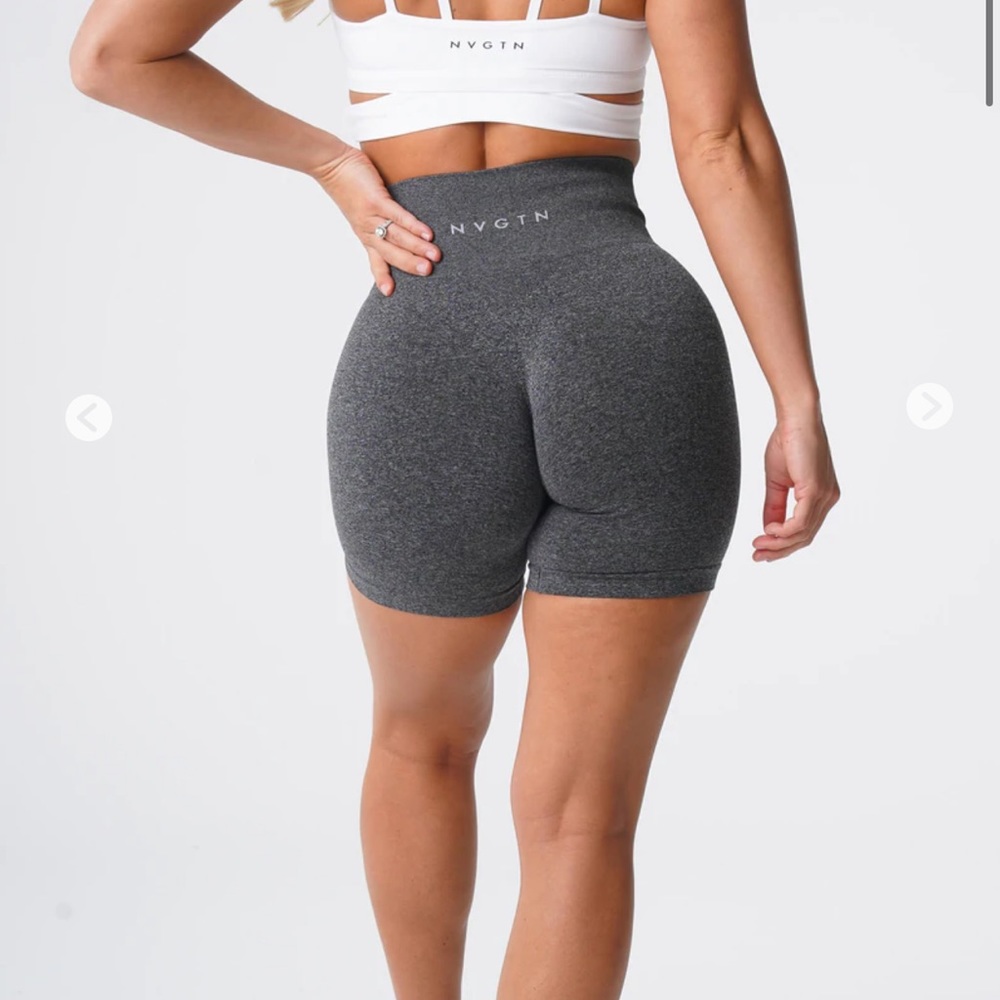 NVGTN black speckled pro shorts